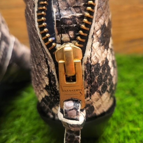 Host Pick 🥳🥳 New ALL SAINTS Lenora Snake Print Bootie Sz 36 - Picture 6 of 10